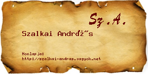 Szalkai András névjegykártya